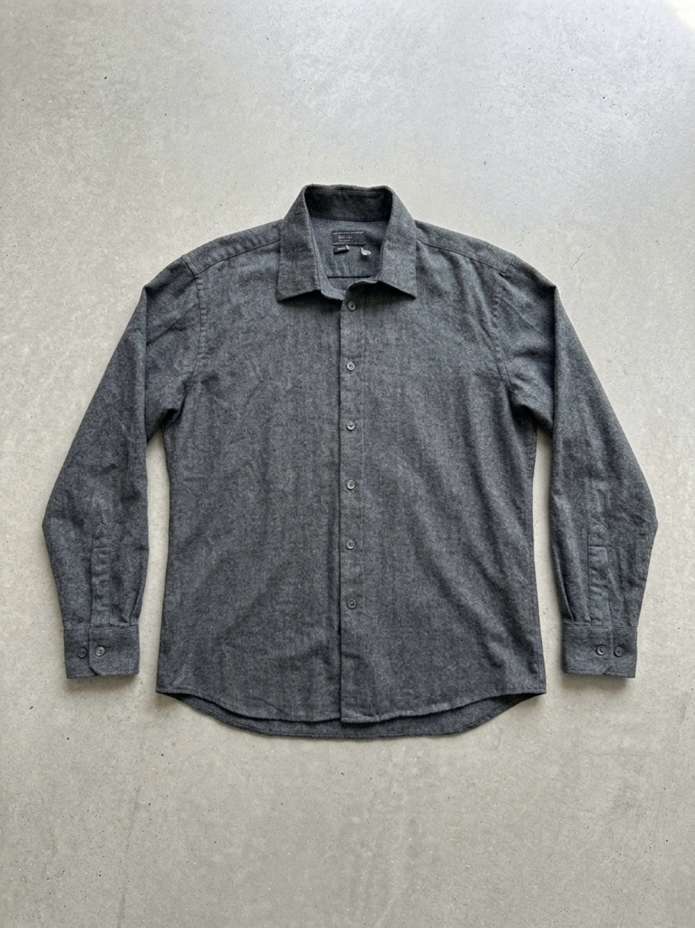 Prada Men's Dark Charcoal Button-Down Shirt